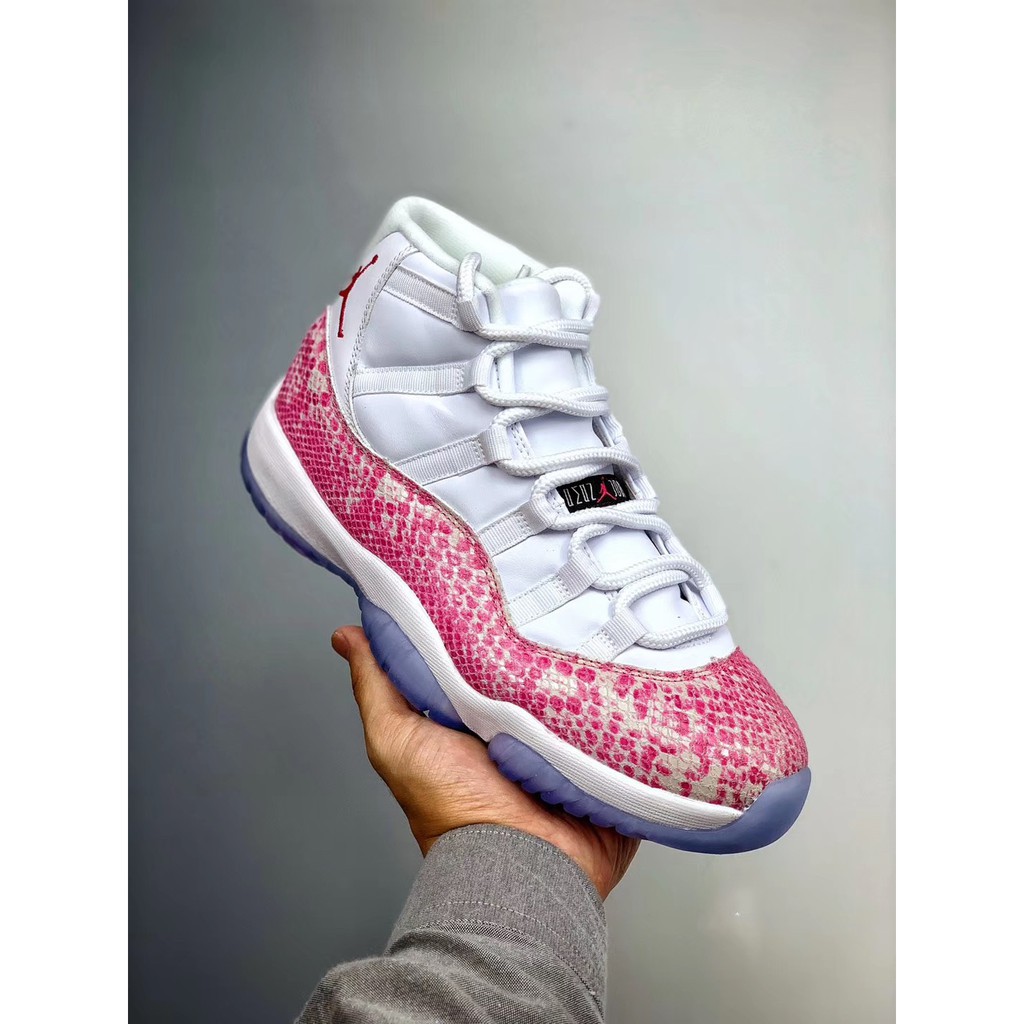 jordan 11 pink snakeskin ovo