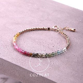 🥇整體運勢提升🥇⟪COZY CAT 輕寶石/手作⟫ 高品質 碧璽 14K金金珠 天然水晶 手鍊/手珠/手環/手串