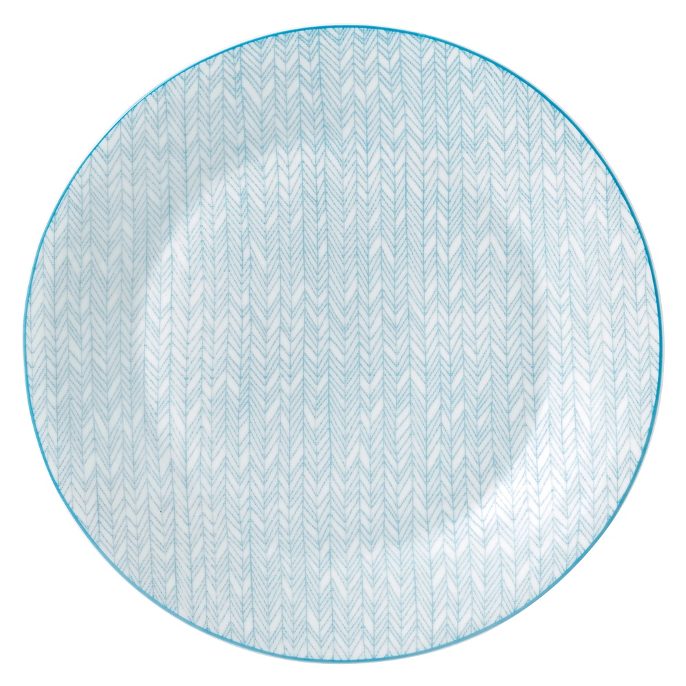 【英國Royal Doulton】皇家道爾頓 Pastels北歐復刻 23cm平盤 (粉彩藍調)《拾光玻璃》餐盤 圓盤
