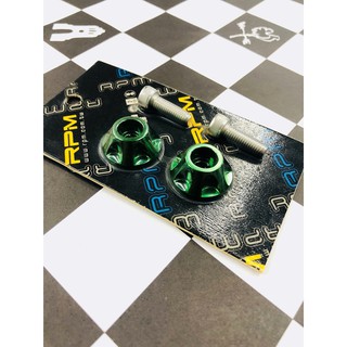 COCO機車精品 RPM 造型螺絲 六爪 大牌螺絲 車牌螺絲 機車螺絲 通用型 綠 勁戰 三代 四代 新勁戰