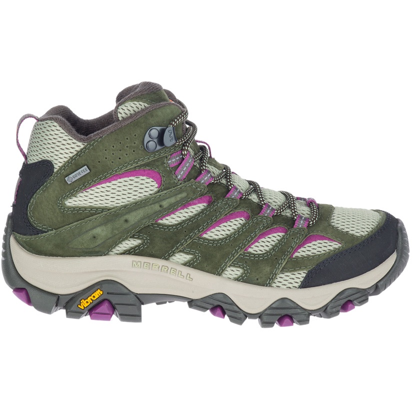 【Merrell】女 MOAB 3 MID GTX® 中筒登山鞋 苔綠/莓紫 NO.035818(2022新款)