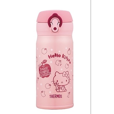 膳魔師  THERMOS  Hello Kitty(紅/白蘋果篇) 不銹鋼真空保溫瓶 JNL-350KT-PCH