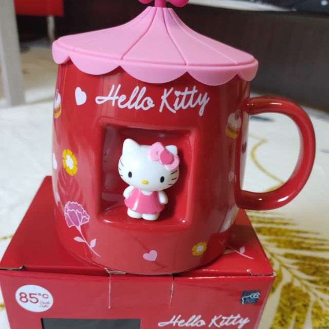 85度c Hello Kitty 造型馬克杯 （紅色絕版款~）