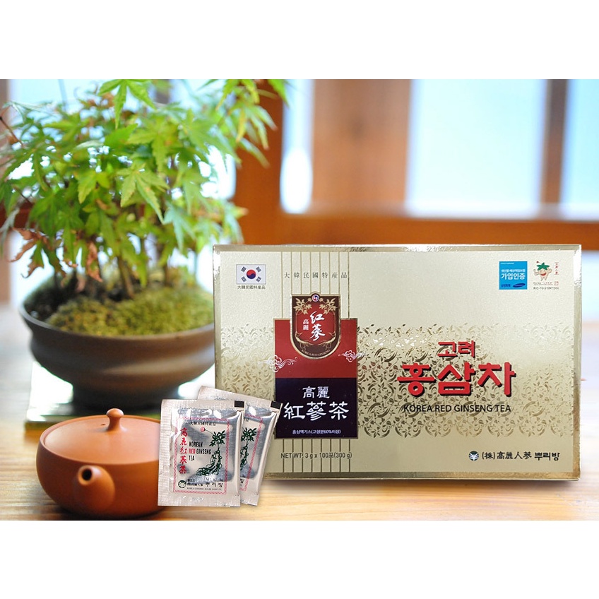 【韓式保健】韓國高麗紅蔘茶100包入/盒/韓國紅蔘茶/韓國人蔘茶