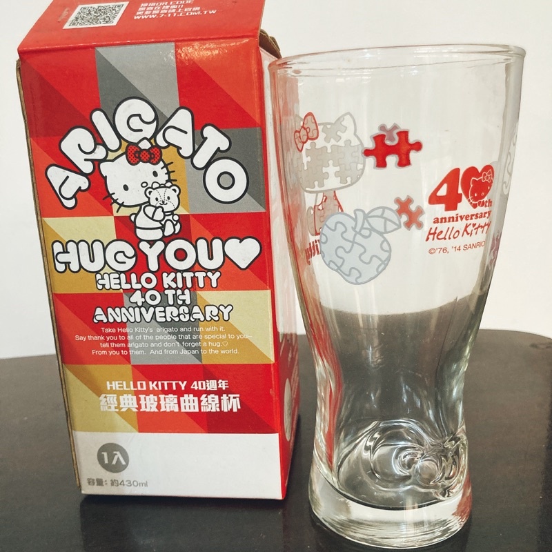 7-11 Hello Kitty 40週年紀念限定造型限量玻璃杯