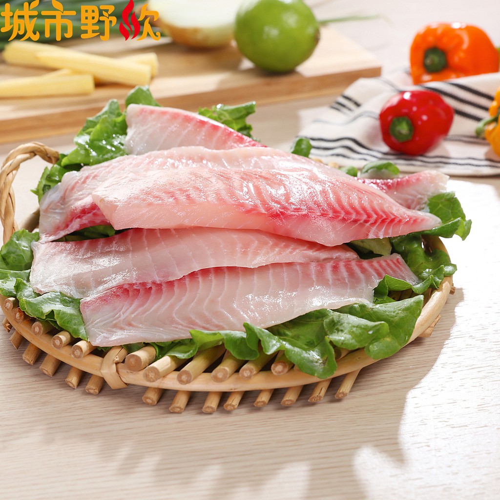 【城市野炊】台灣鯛魚片(400g/五片/包裝) 買雕送整隻魚 鯛 魚 鮮魚 鯛魚 清蒸 紅燒 無刺 台灣鯛 魚片