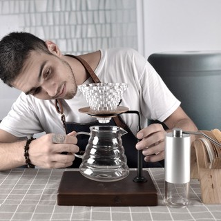 咖啡手沖架咖啡濾杯架 可調節金屬滴漏杯支架