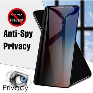 2PCS 防間諜隱私半螢幕保護膜鋼化玻璃適用於華為 Y7P Y9S Y7S Y6S Y7 Pro 2019 Y6 Y5