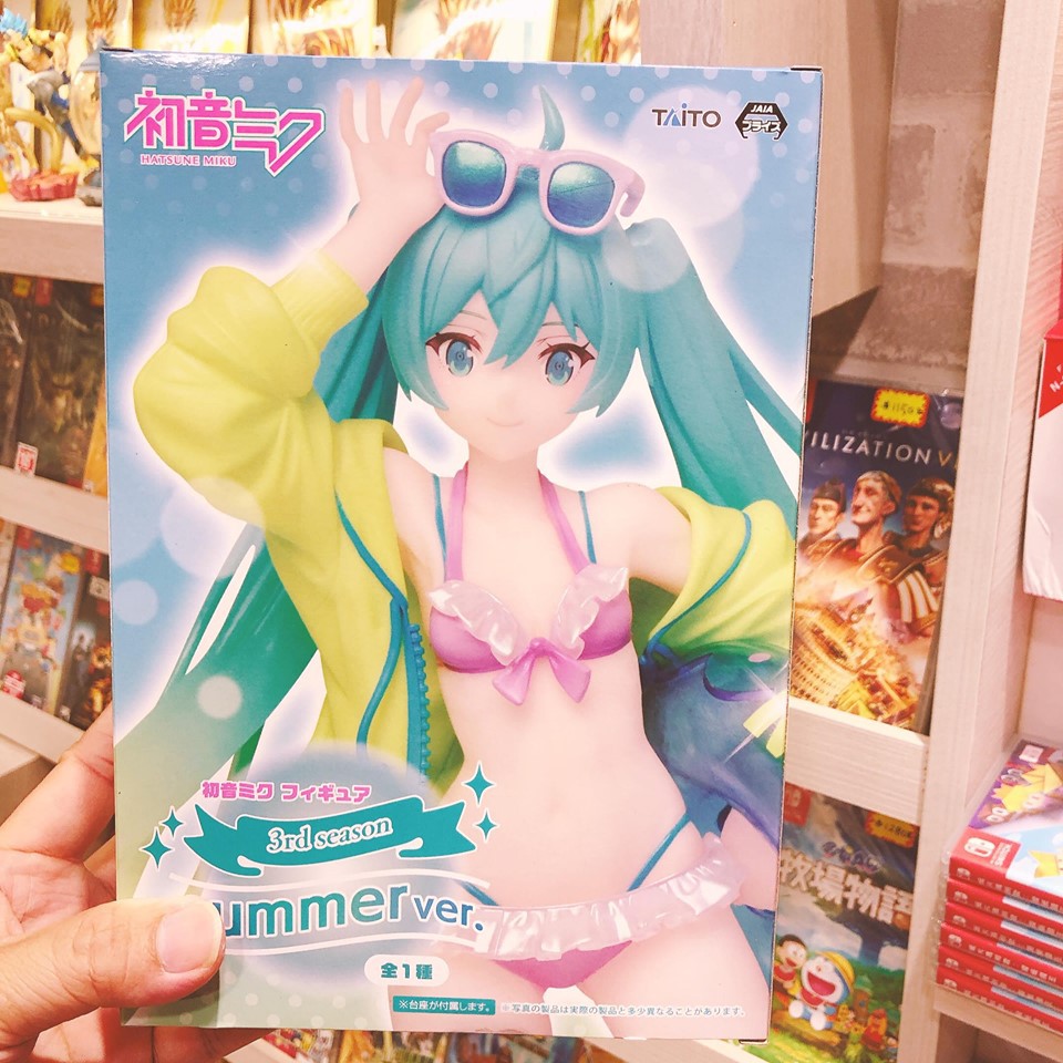 台中玩具部落客 現貨 全新 日版 TAITO 景品 初音 初音未來 MIKU 原創 泳裝 夏服 Ver 公仔