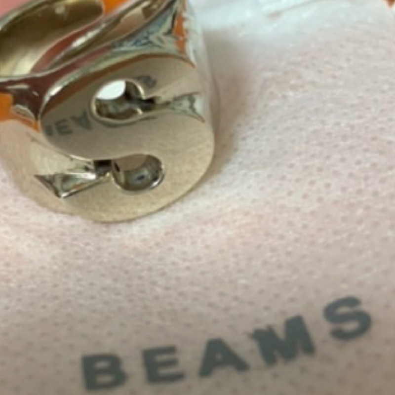 Beams銀色寬戒指 蝦皮購物