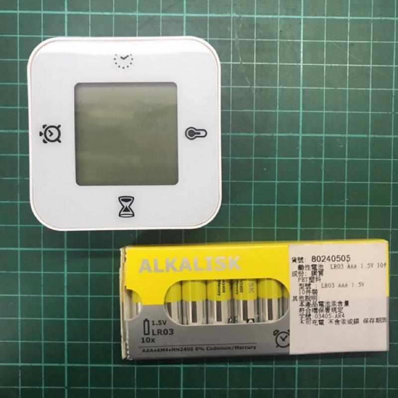 Ikea鬧鐘/溫度/計時器+電池