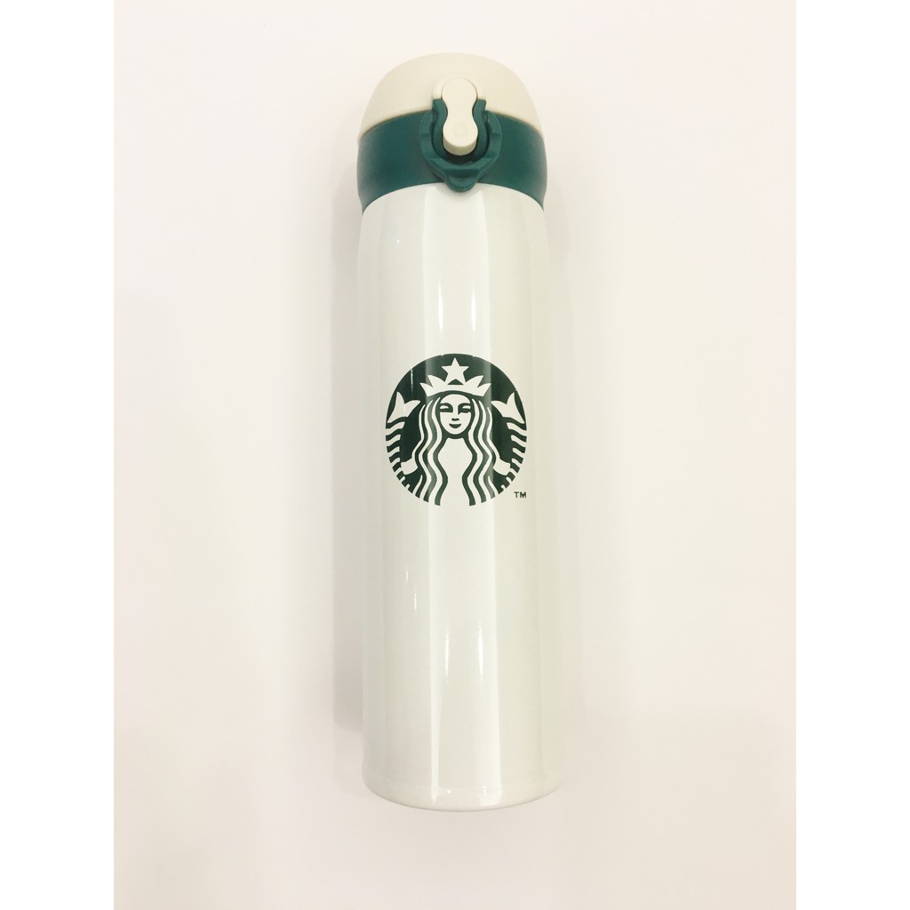 現在下單只要220～～&lt;全新&gt; 星巴克 Starbucks 不鏽鋼保溫瓶 (白瓶綠蓋)