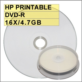 【台灣製造 可列印】 10片- HP PRINTABLE DVD-R 16X 4.7G /空白光碟片/燒錄片