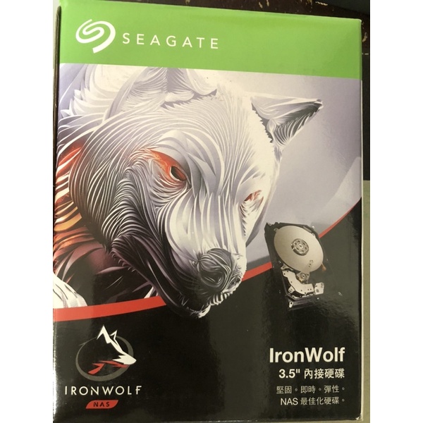 Seagate 那嘶狼 IronWolf 3.5吋 4TB NAS專用硬碟(ST4000VN008)（全新未拆封）