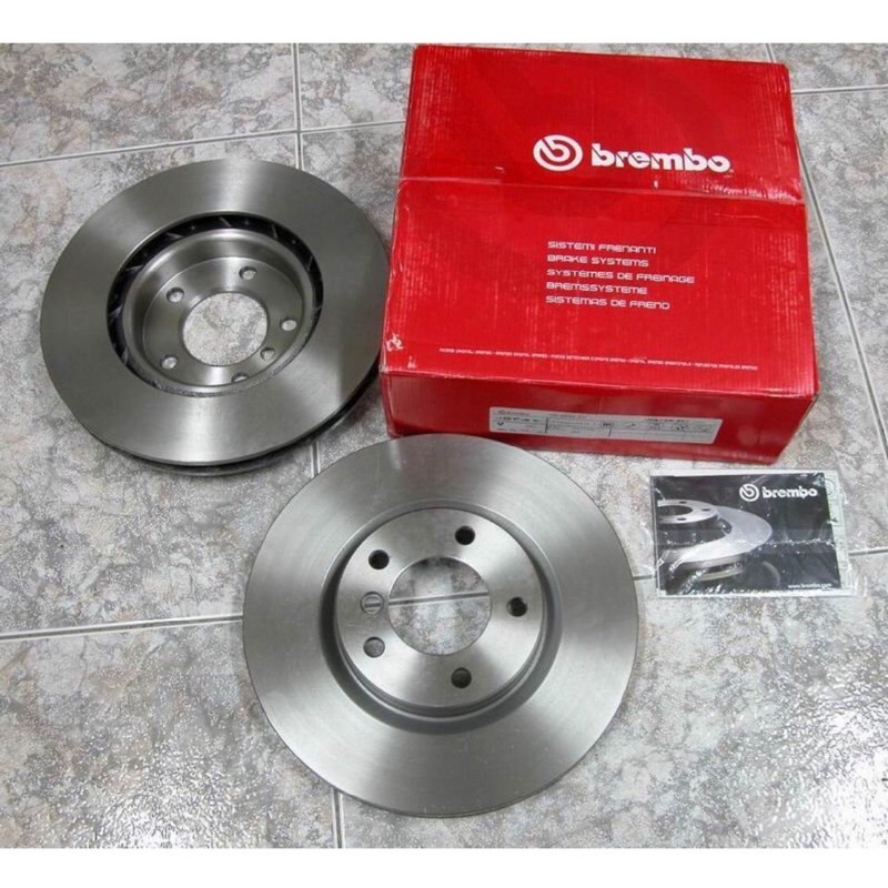 【小胖汽材】Brembo BMW E60 523i 前碟盤+前來令片