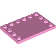 LEGO 樂高 6180 亮粉紅 單排顆粒 平板 薄板 Tile Mod 4x6 Studs 4625545