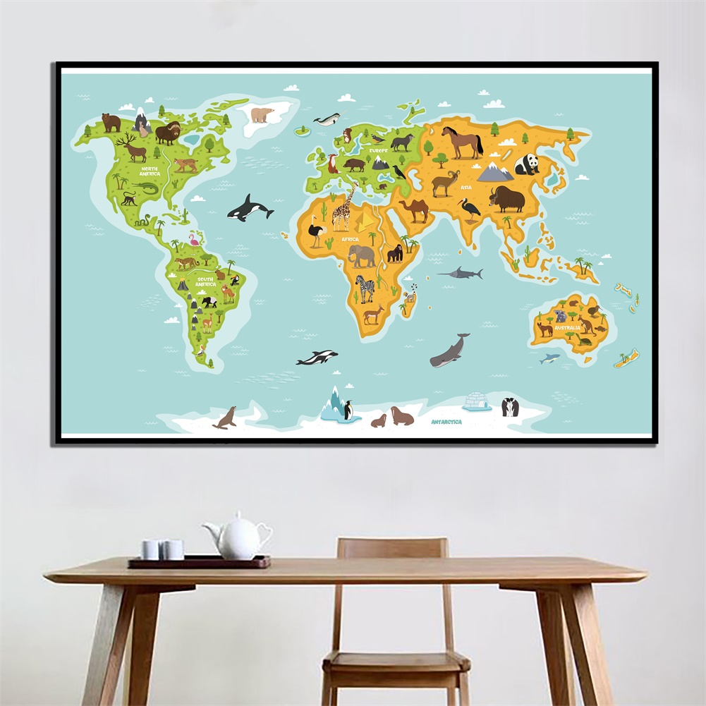 #GOOD# 世界地圖壁掛掛毯背景布攝影背景印刷裝飾
