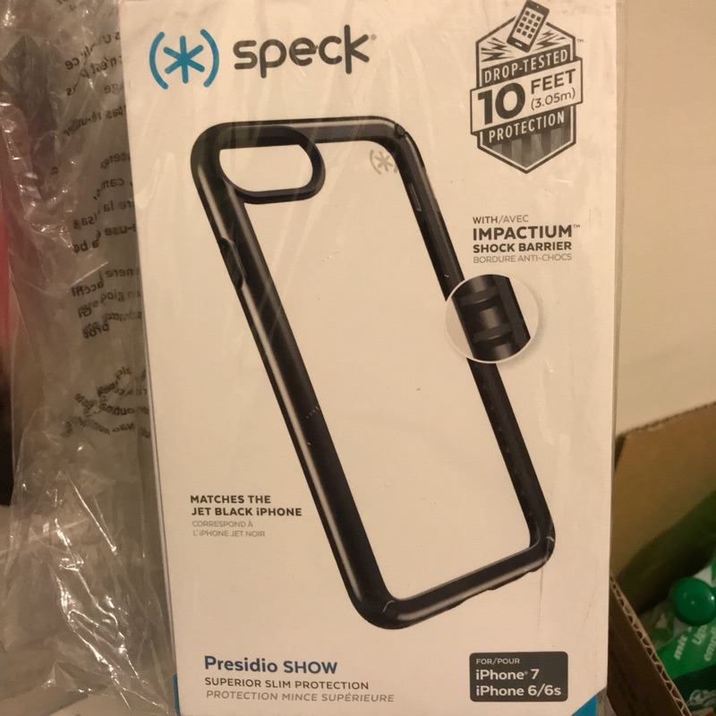 Speck iPhone 7黑色防撞手機殼