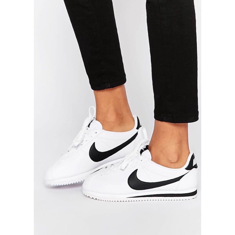 nike classic cortez trainers in retro leather