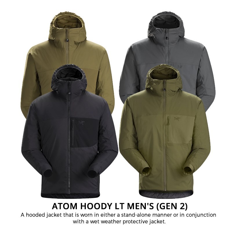 Arc'teryx LEAF Atom Hoody LT (Gen 2) 軍鳥化纖連帽/立領保暖外套-男款| 蝦皮購物