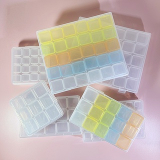 臺灣現貨 隨身 迷你 密封 分裝 收納 盒子 小東西 配件 美甲 多款 彩色 尺寸 含外殼 pp材質 愛睏包裝 耳環
