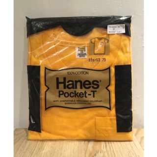 70s Hanes Pocket-T S size 口袋T