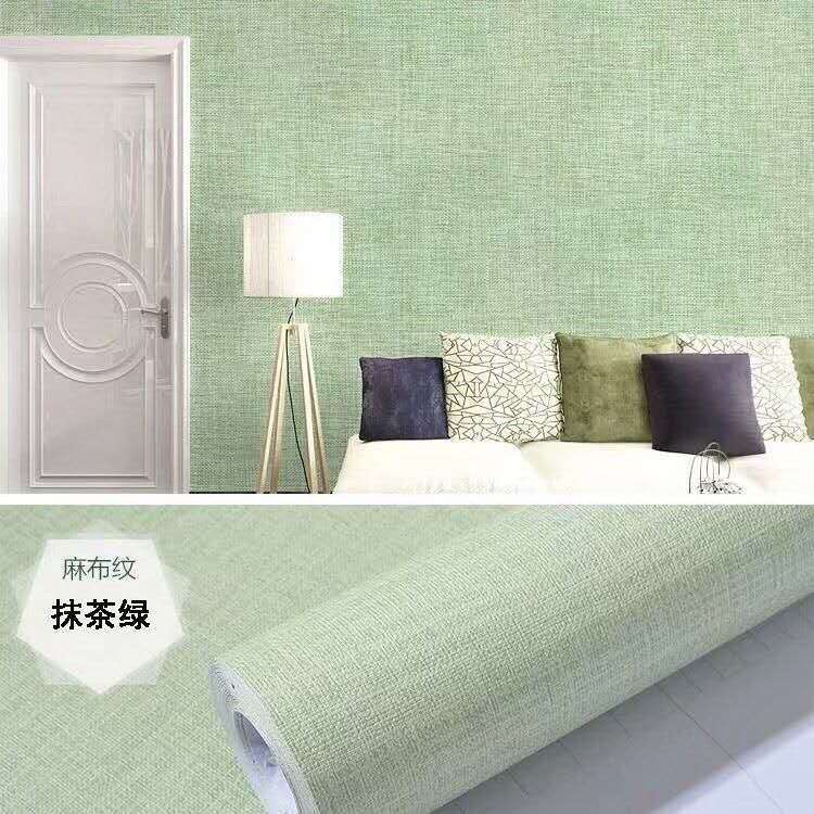 台灣發貨 日式和風素色亞麻自黏壁紙pvc亞麻自黏墻紙素色禪風壁紙素面百搭耐看防水疏油 易家 蝦皮購物