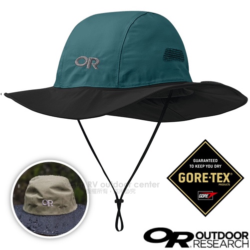 【Outdoor Research】Seattle Sombrero防風防水遮陽大盤圓盤帽_地中海綠/黑_280135
