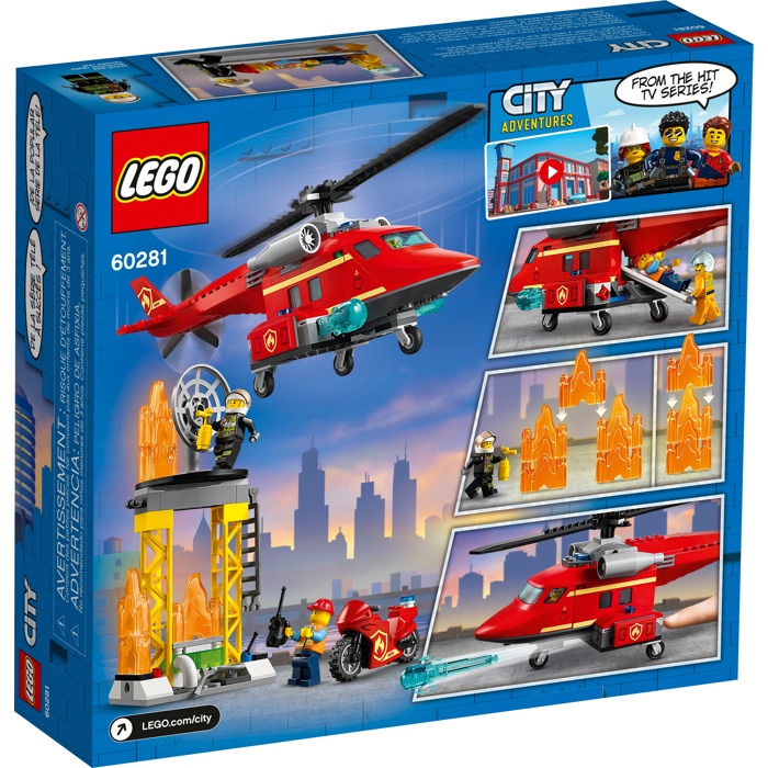 【台灣樂高】城市系列City LEGO 60281 Town Fire Rescue Helicopter