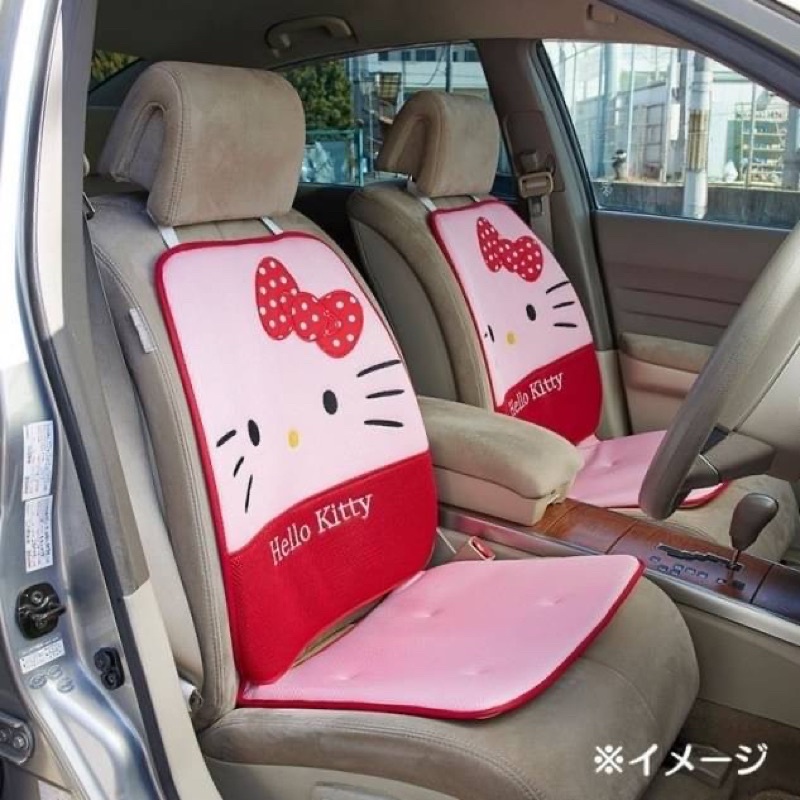 🔥 三麗鷗K/T 2入式車用L型造型椅墊(粉色)坐墊/椅背墊/腰靠墊/靠墊，下單後隨機出貨☝️