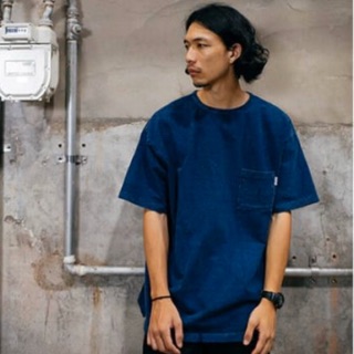 NEXTMOBRIOT 水洗丹寧 彈性布料 Washed Pocket OVS Tee