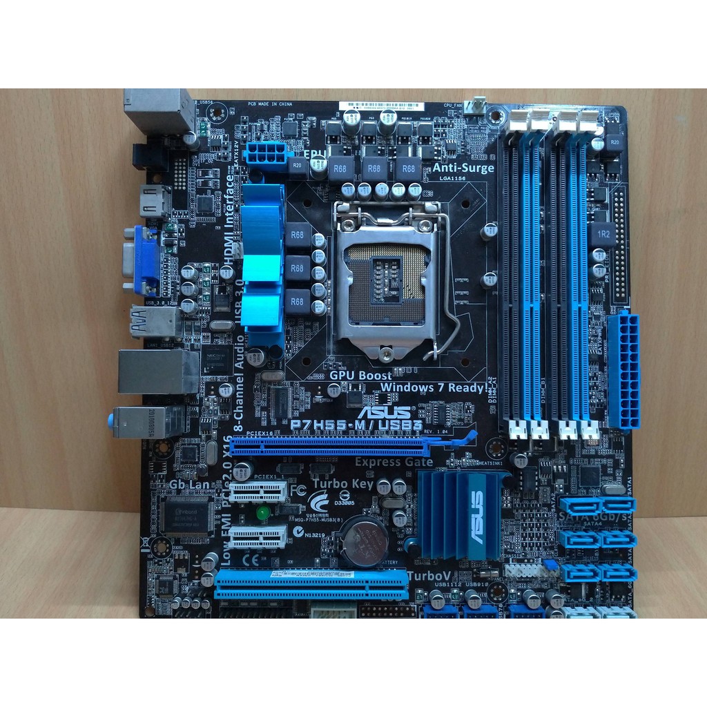 Asus P7H55M/USB3 Desktop Motherboard H55 Socket LGA 1156 I3 I5 I7 DDR3