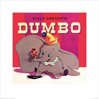 【迪士尼】Disney 小飛象 Dumbo 40x40cm 複製畫
