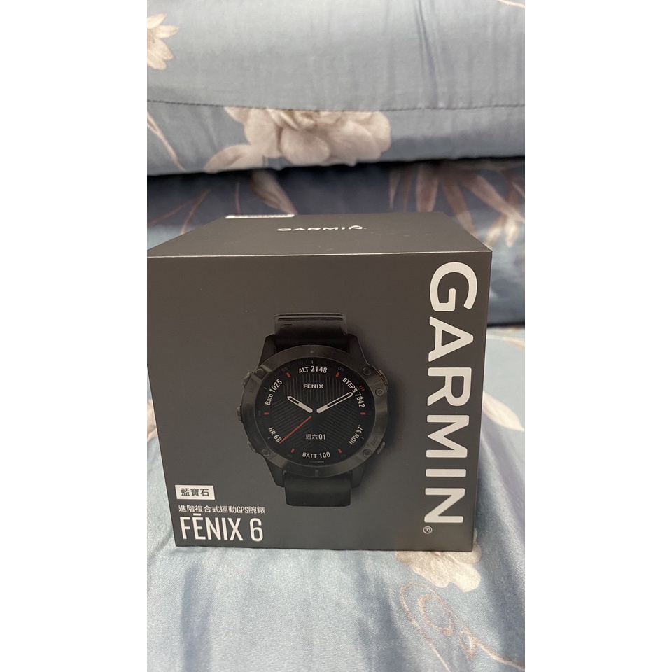 Garmin FENIX 6 複合式藍寶石手錶 黑色極新