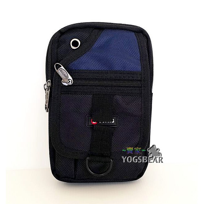 悠格【YOGSBEAR】D 直立式 手機袋 三用包 手機包 斜背包 腰包 側背包 工具包 掛包 5254 深藍色