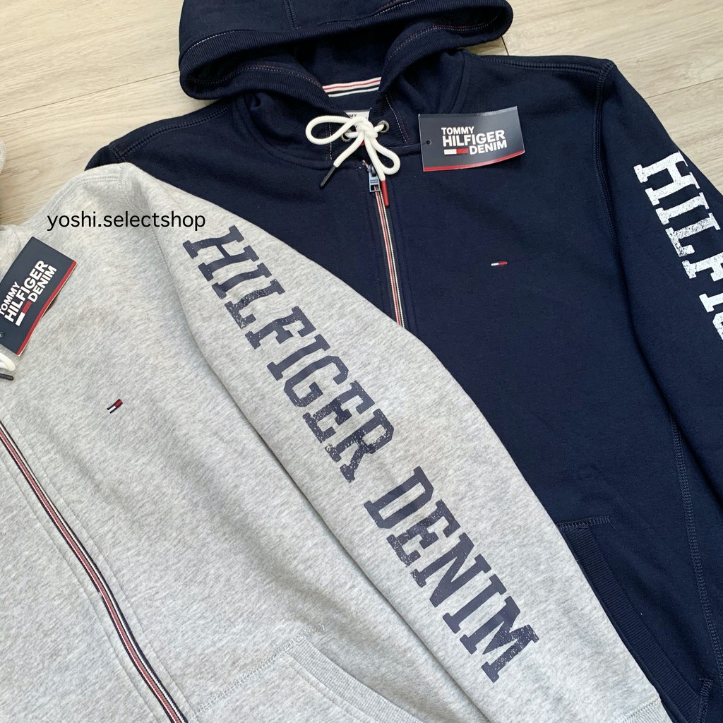 【全新開幕免運】現貨 TOMMY HILFIGER 內刷毛 小logo國旗 手臂字體 連帽外套 長袖上衣 外套 湯米