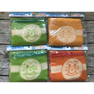 『現貨』日本 麵包超人 Genki 毛毯 綠色 非賣品 小毛毯 小被子