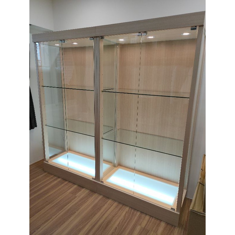大豐LED玻璃櫥櫃-公仔櫃-可調高低、展示櫃、珠寶櫃、飾品櫃、玻璃櫃、手機櫃、鐘錶櫃
