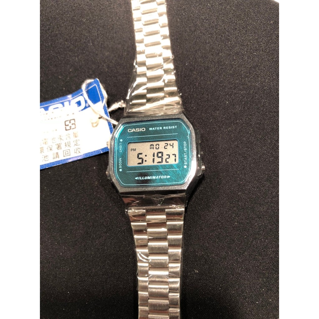 CASIO 經典復古計電子錶A168WEM-2DF(台灣公司貨)、附原廠保證書