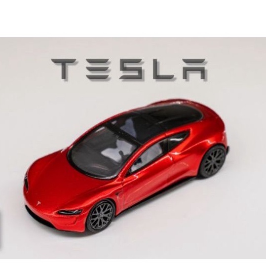 內有現貨 (#1) TM 1/64 Tesla Roadster