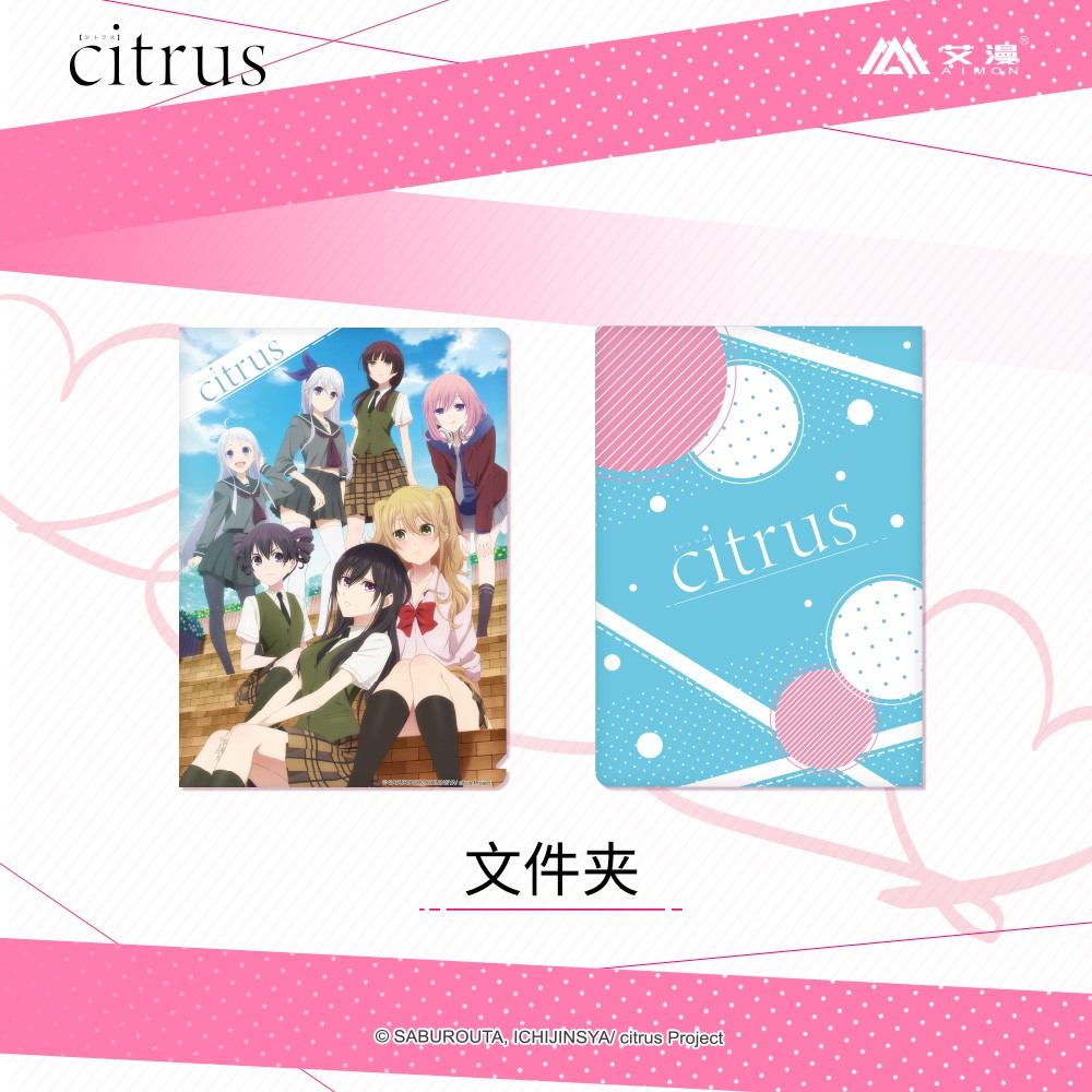 宅窝 正版授權艾漫出品citrus柑橘味香氣文件夾藍原芽衣藍原柚子动漫周边 蝦皮購物