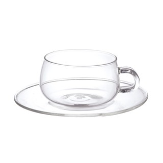 【日本KINTO】UNITEA玻璃杯盤組230ml《WUZ屋子》咖啡杯 茶杯 附底盤