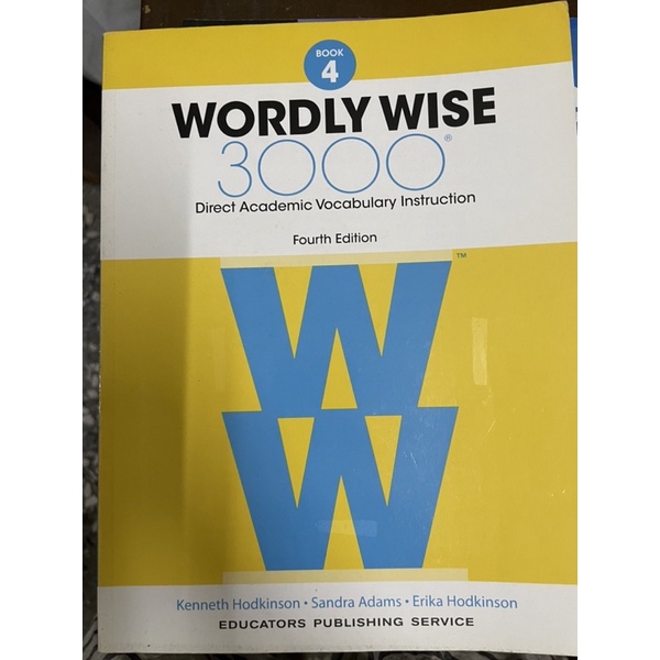 WORDLY WISE 3000 BOOK 4 /3/ Longman Academic writing series3