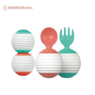 【韓國JOHANSON】好事花生兒童湯叉組(兒童餐具、兒童湯匙、叉子、學習餐具)