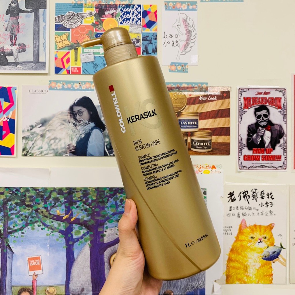 NANA實拍二店~ GOLDWELL 歌薇 金萃角蛋白煥活髮膜 護髮素1000ML (姬麗絲升級版) / 一般型洗髮精