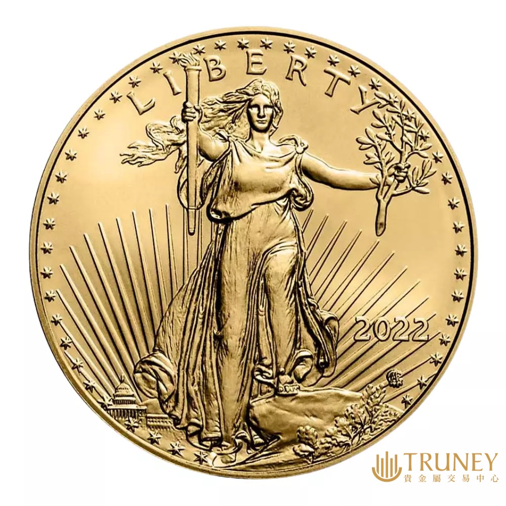 【TRUNEY貴金屬】2022美國鷹揚金幣1/4盎司 / 約 2.0735台錢