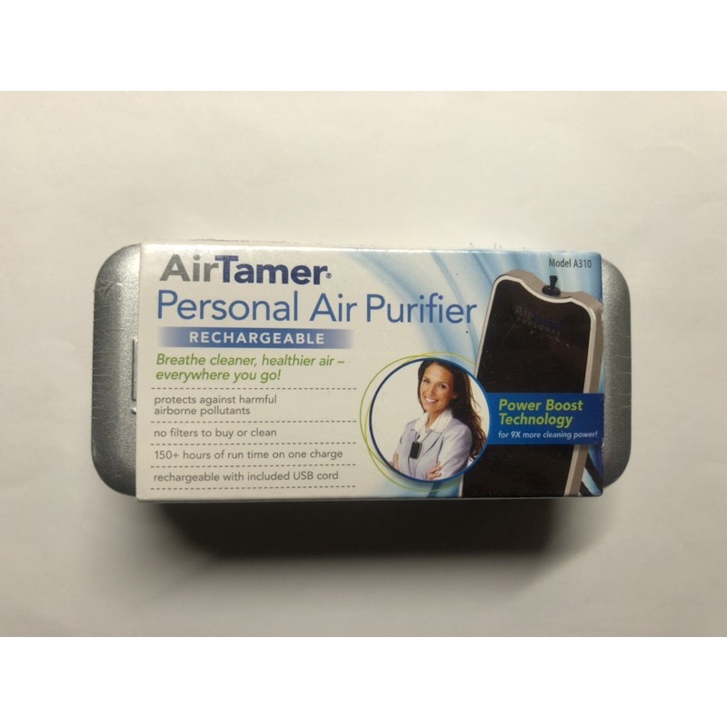 美國Airtamer個人負離子空氣清淨機A310B(隱形口罩）黑色款