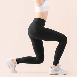 【VITASTYLE】韓國品牌ARZE棉感瑜珈褲_黑色