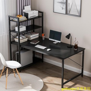 特價款EE簡易電腦臺式桌家用簡約租房一體桌書桌書架組合臥室辦公桌學生桌