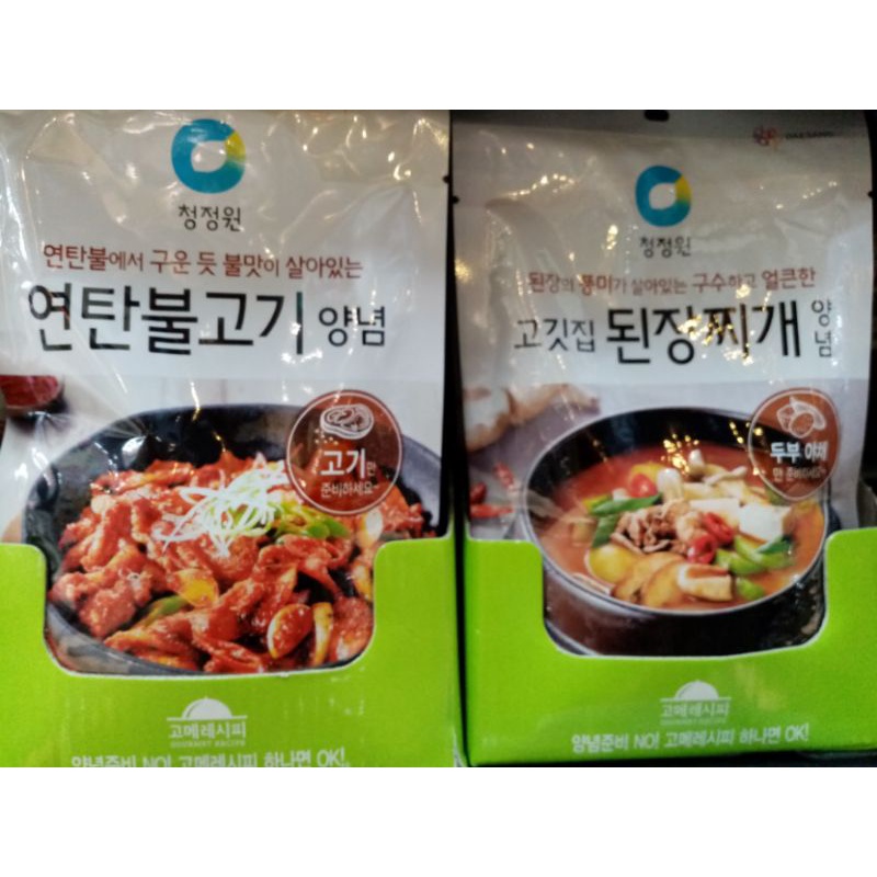 韓國  清淨園韓式部隊鍋醬、海鮮豆腐鍋、燉雞醬、燒肉醬、大醬湯醬130-180g/包